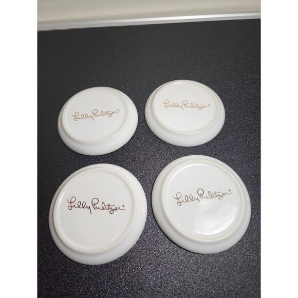 Lilly Pulitzer Ceramic Coasters Set of 4 - Picture 4 of 4